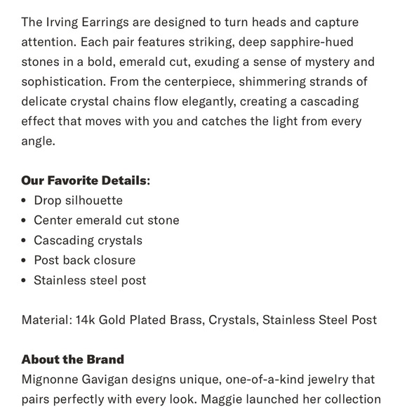 Mignonne Gavigan Irving Earrings Emerald Green - Picture 10 of 11